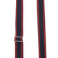 Bag Strap 35  blue red / Silver