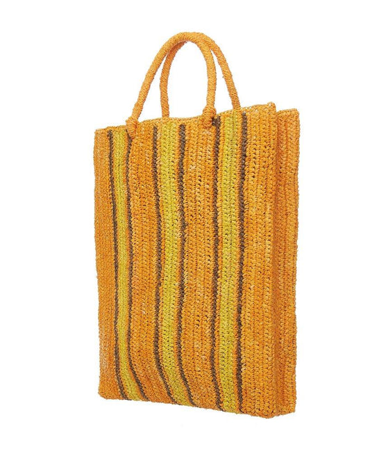 Raffia Bag Shopper saffron-lemon-mud