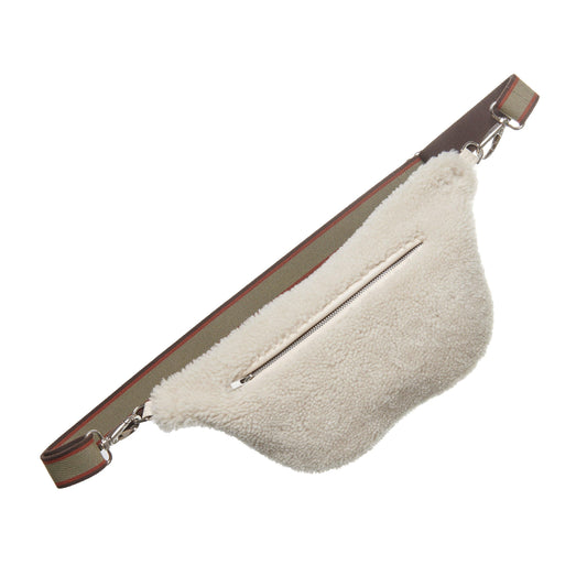 Cosy Belt Bag - Ivory & Aloe Strap - gabriele frantzen